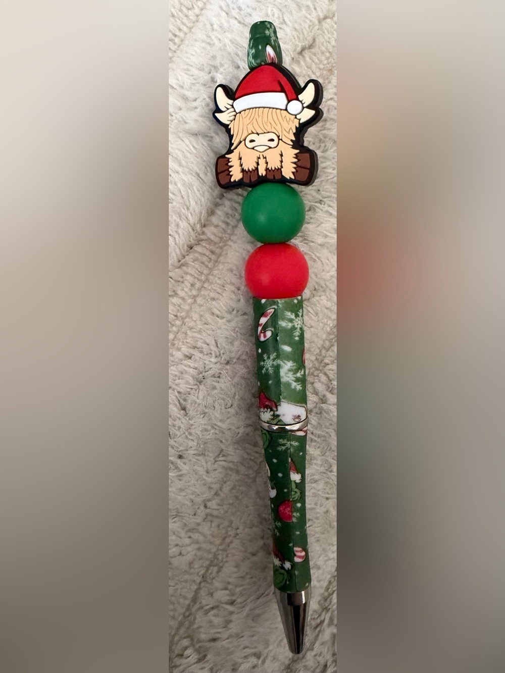 Green and Red Holiday Bead Home Accent